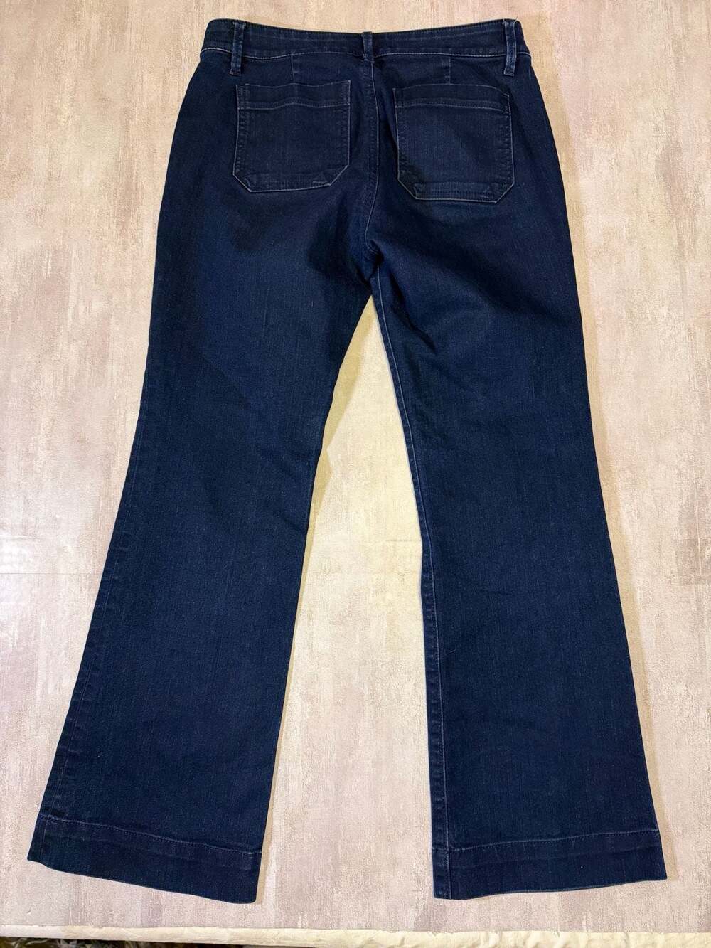 Anthropologie‎ Pilcro Dark Wash Button-Front Flare Jeans - Picture 5 of 6